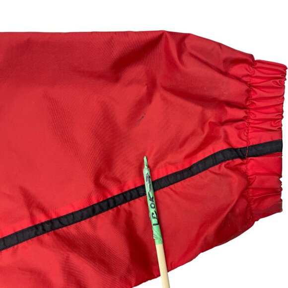 Columbia Vintage Red Hooded Windbreaker Jacket Men's Medium - Picture 8 of 10